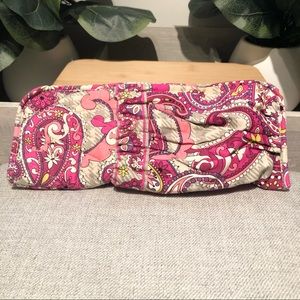 Vera Bradley Pink and Gray Paisley hot hair too storage